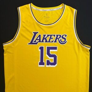 Rare Fanatics Mo Wagner Los Angeles Lakers #15 Gold Icon Fast Break Jersey Men L